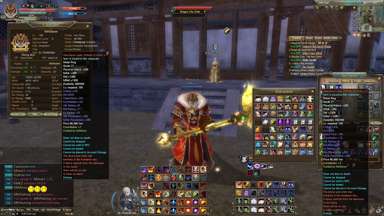 Perfect World PH | MrMeow | Starchaser Jade - Entropy Crafting