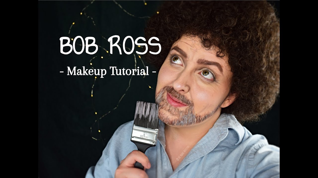 Bob Ross Halloween Makeup Tutorial | AJ Kane