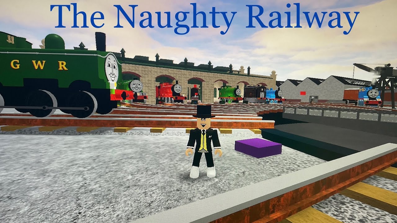 Playing The Naughty Railway on Roblox!