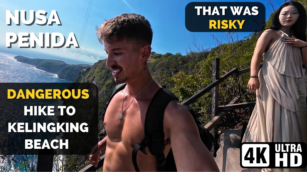 Worth the Risk? Facing Nusa Penida’s Most Dangerous Hike to Kelingking Beach | Bali 2024 (4k)