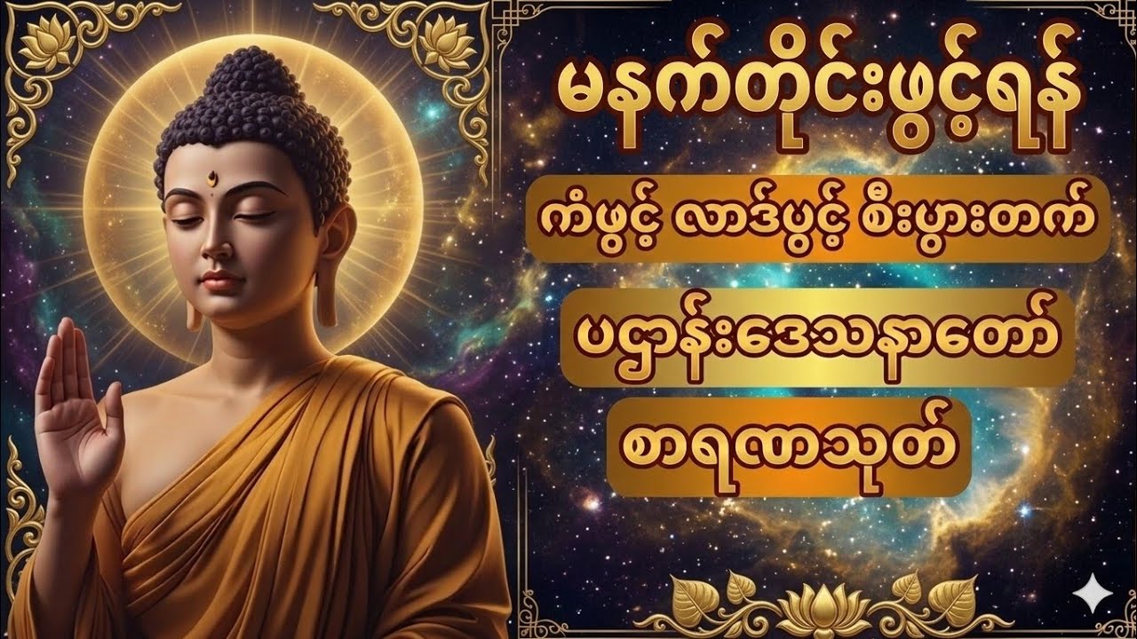 ညအိပ် ညတာ အန္တရာယ်ကင်း ဘေးရှင်း၍ စီးပွားတက်စေသော မဟာပဋ္ဌာန်းနှင့် အနေကဇာတင်