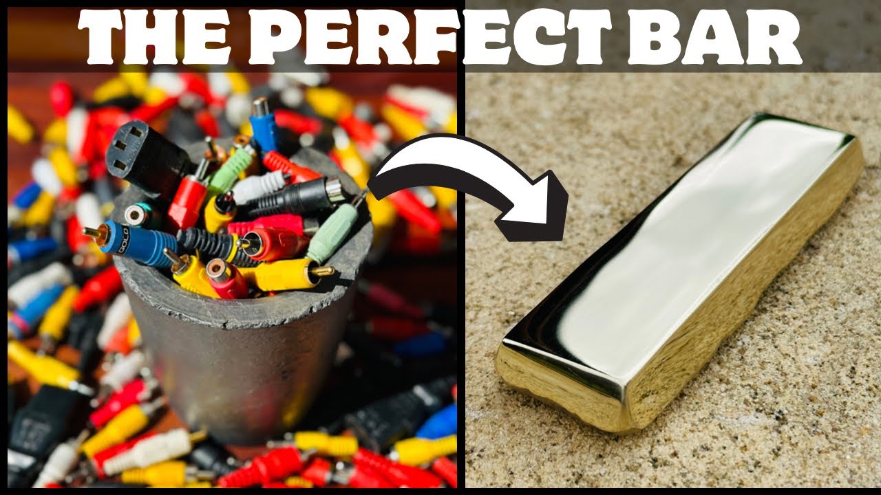 Perfect Mirrored Bar - Plug Perfection - Trash To Treasure - ASMR Плавление металла -BigStackD Scrap