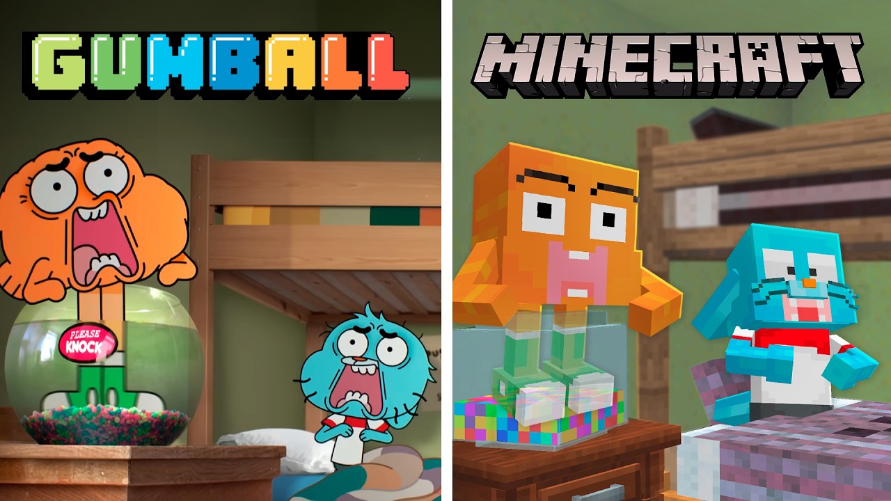 Recreé el Trailer de GUMBALL Dentro de Minecraft
