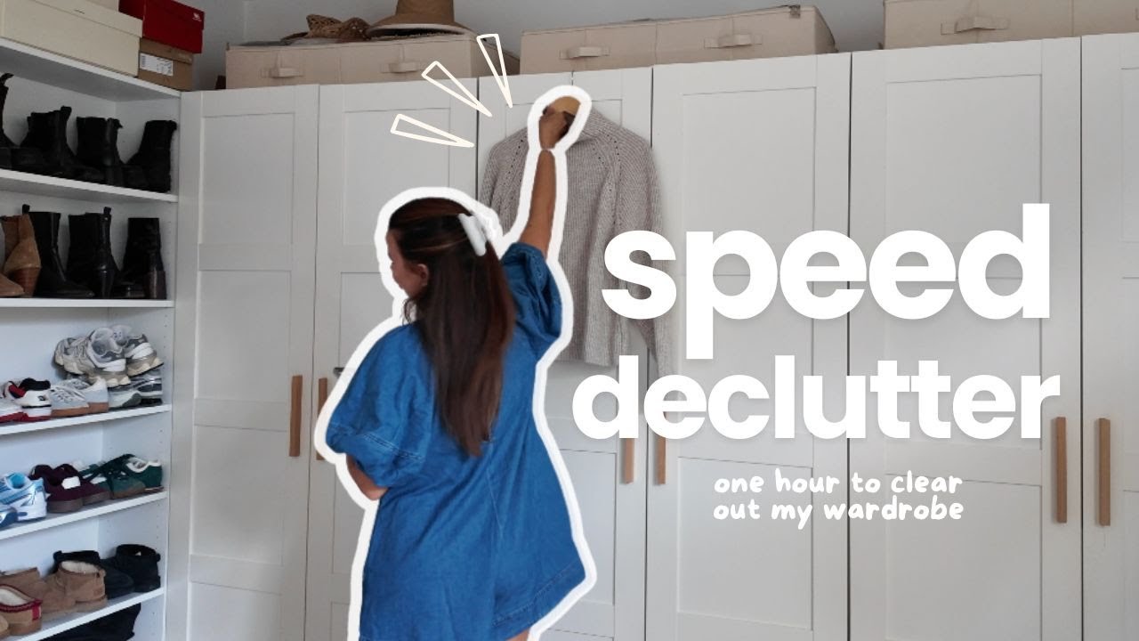 one hour speed declutter (aka clear out my wardrobe with me) | jessmsheppard