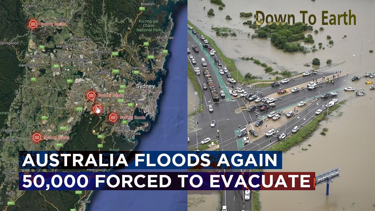 Life-threatening floods force 50,000 residents to evacuate Sydney, Australia