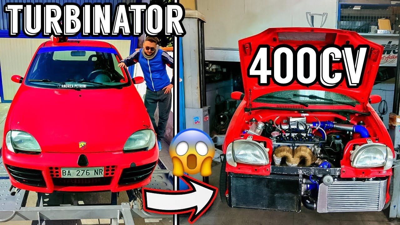 Fiat 600 ABARTH TURBO 400cv Mappa 2 | Swap 1.4 T-JeT 690 kg di peso | Questa &egrave; FOLLIA PURA !!!
