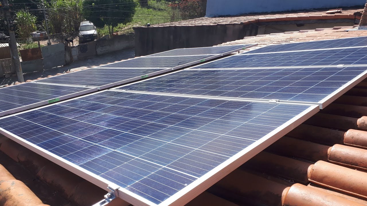 Instalação completa de Energia Solar/ Conector MC4/ Instalação em telha Cerâmica!