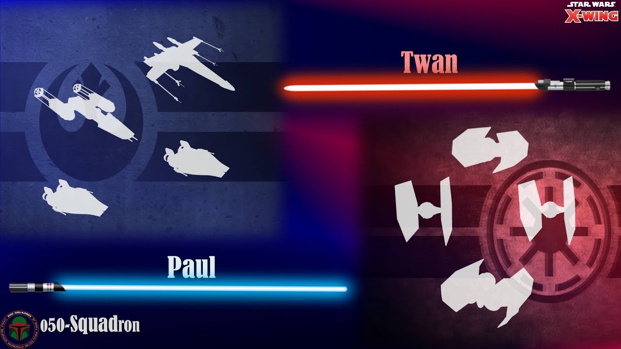 050-Squadron X-wing Batrep - #198 - Rebel starter pack 2023 Vs. Empire starter pack 2023
