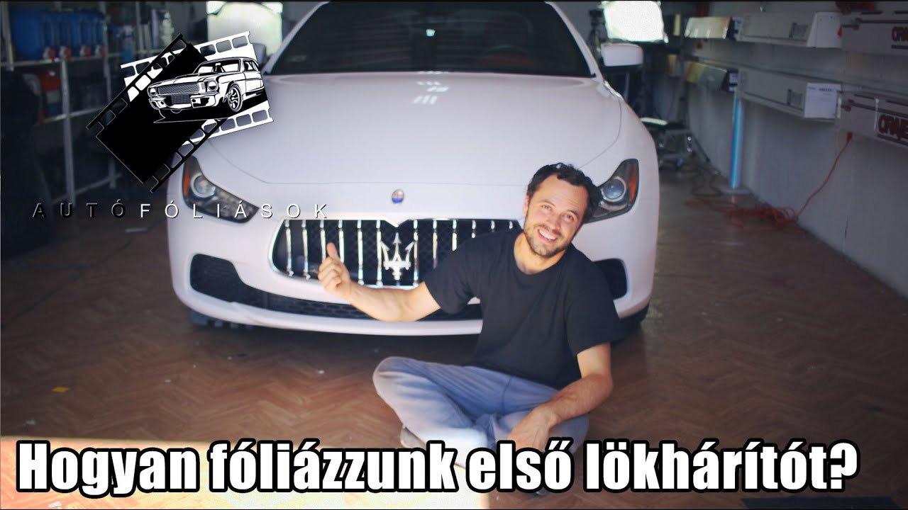 Hogyan fóliázzunk le egy Maserati első lökhárítót? | Atyesz megmutatja | Autófóliázás tutorial