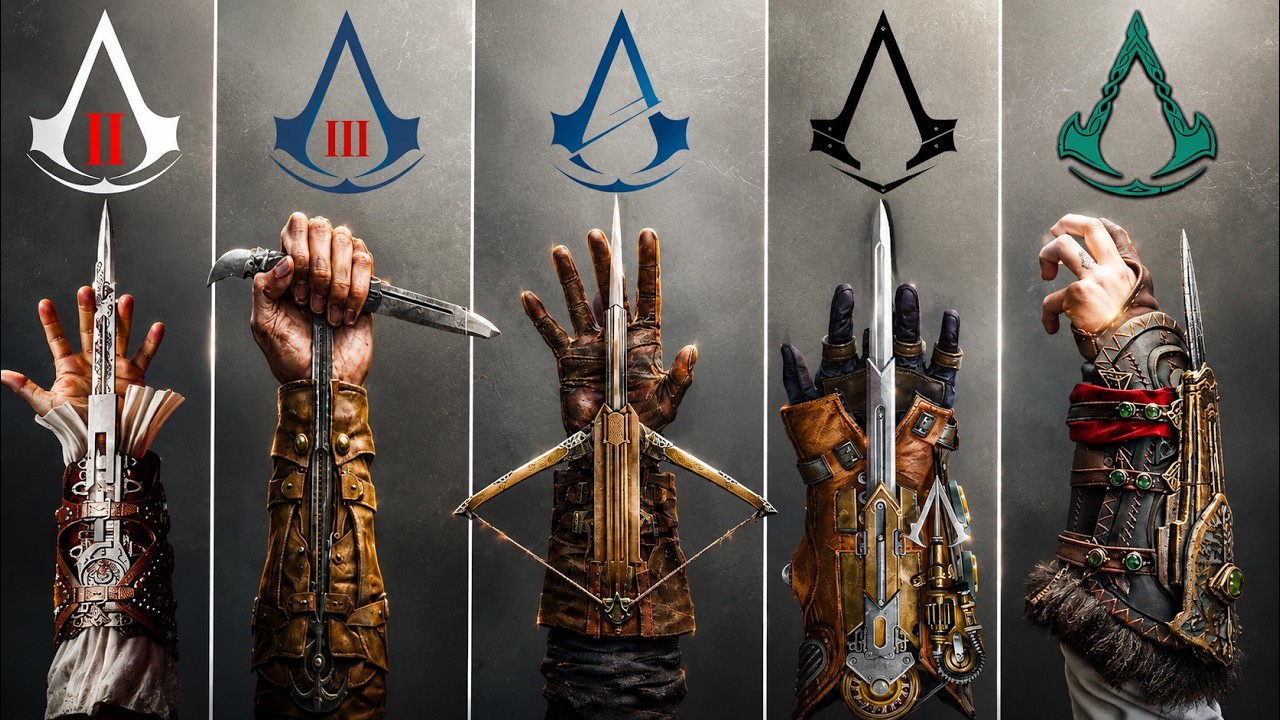 Evolution of Hidden Blade in Assassin's Creed Games (2007-2020)