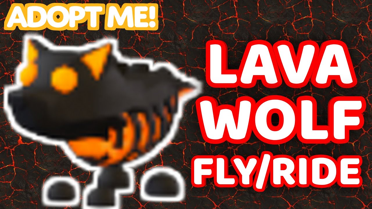 Making Lava Wolf Fly Ride in Adopt Me! NEW WOLF BOX LEGENDARY !