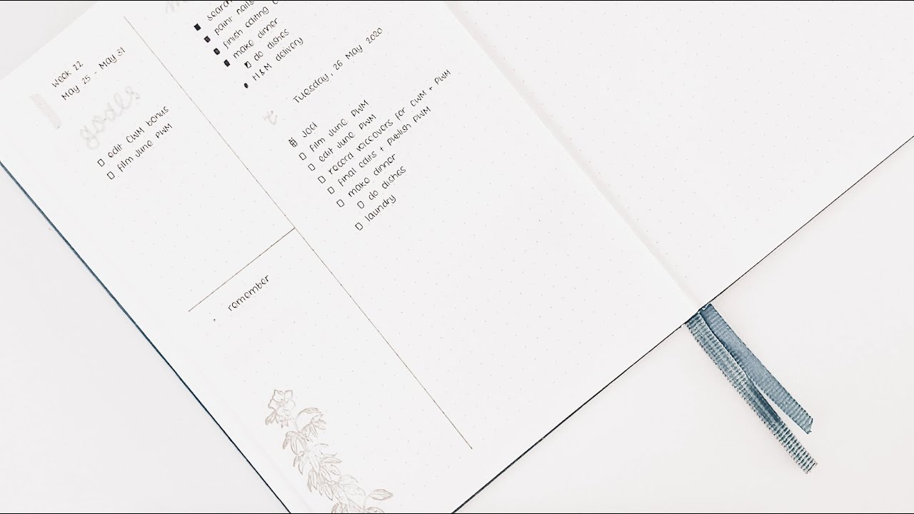 MINIMALIST BULLET JOURNAL PLAN WITH ME // JUNE 2020 | sarahboparah
