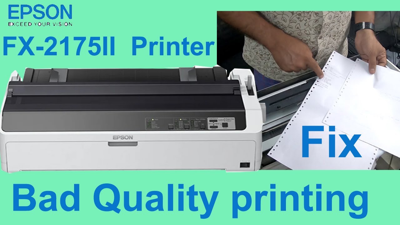 Решение проблемы плохого качества печати на принтере Epson FX-2175 | Устранение проблем с четкост...