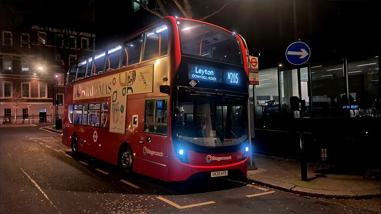 FRV: Night Route N205 | Paddington - Leyton, Drapers Field | SLN 11351 (SK20 AYD)