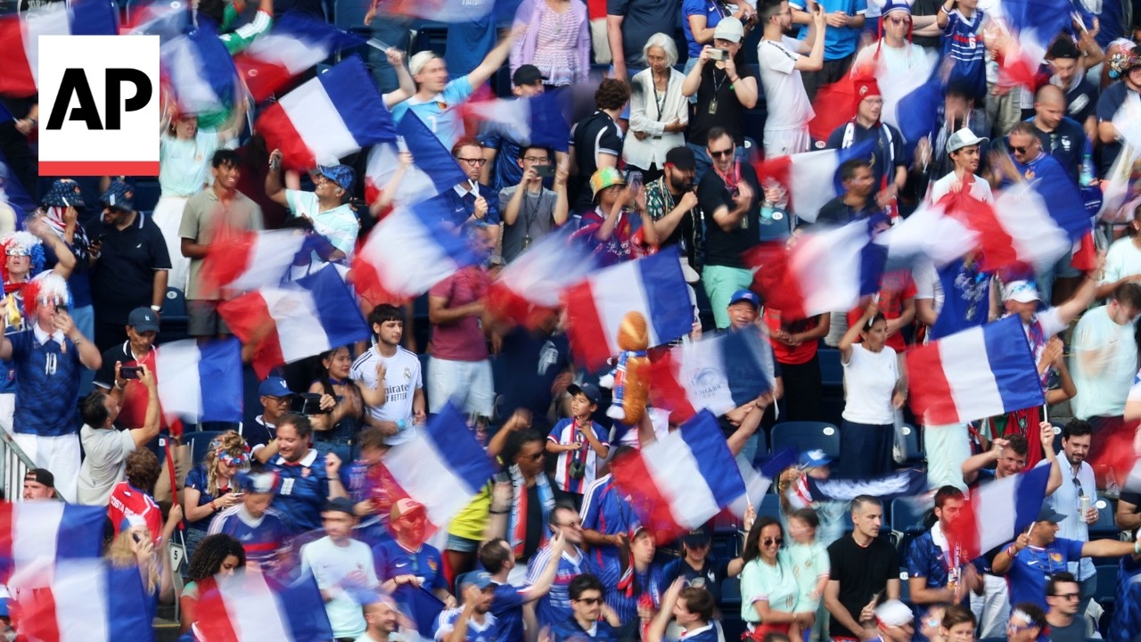 France fans celebrate World Cup semifinal berth after 2-0 Morocco win