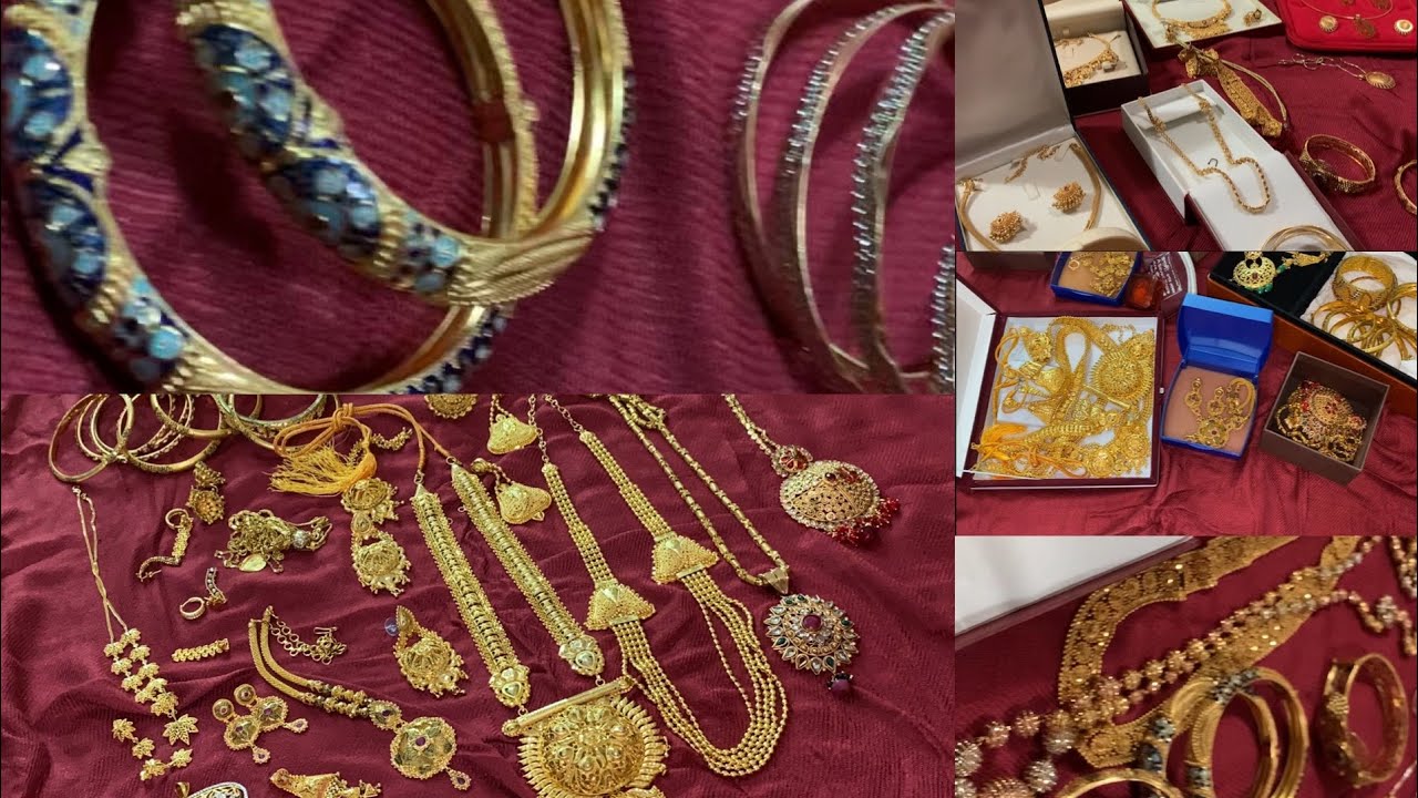 My jewelry collection pt2 আমার সখের গোল্ডে জুয়েলারি কালেকশন