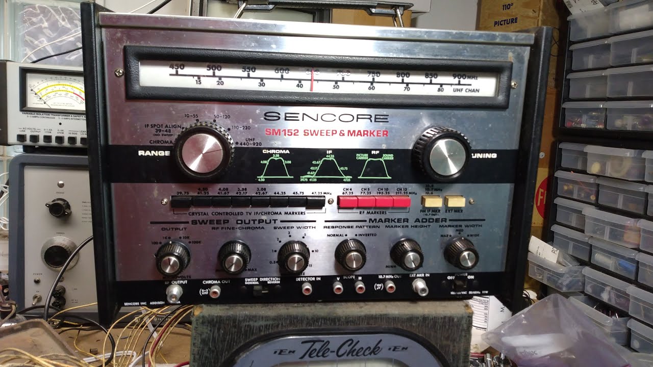 Sencore SM152 Sweep Marker generator repair and demonstration