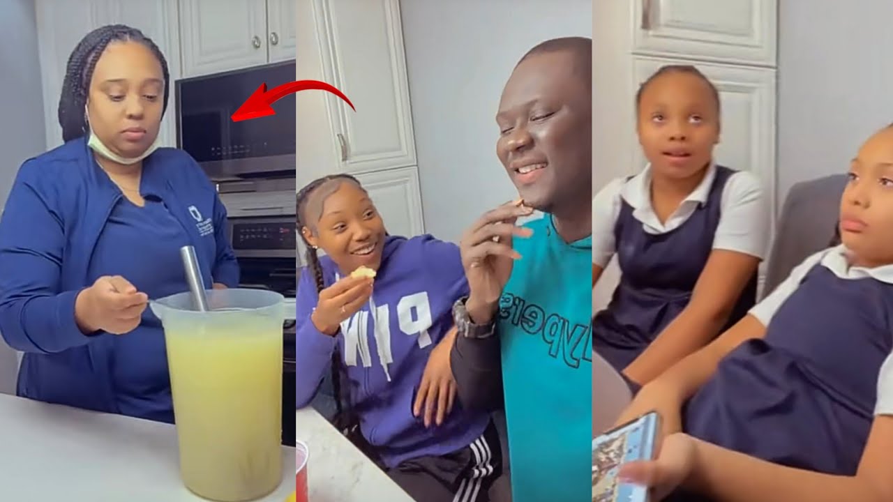 Sankara mbaye en tout complicité avec ses enfants à la présence de femme la mère de Daba mbaye....
