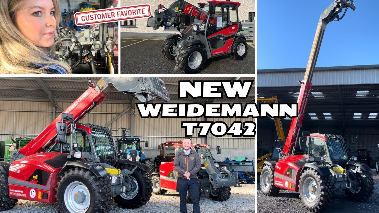 New Model Weidemann T7042 , The First in Ireland?? Niamh tests out the T4512 & its Simple Controls!