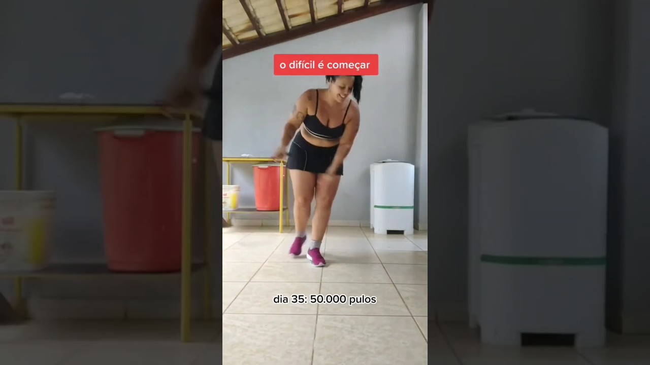 🧗Pula corda emagrece🔥✔️