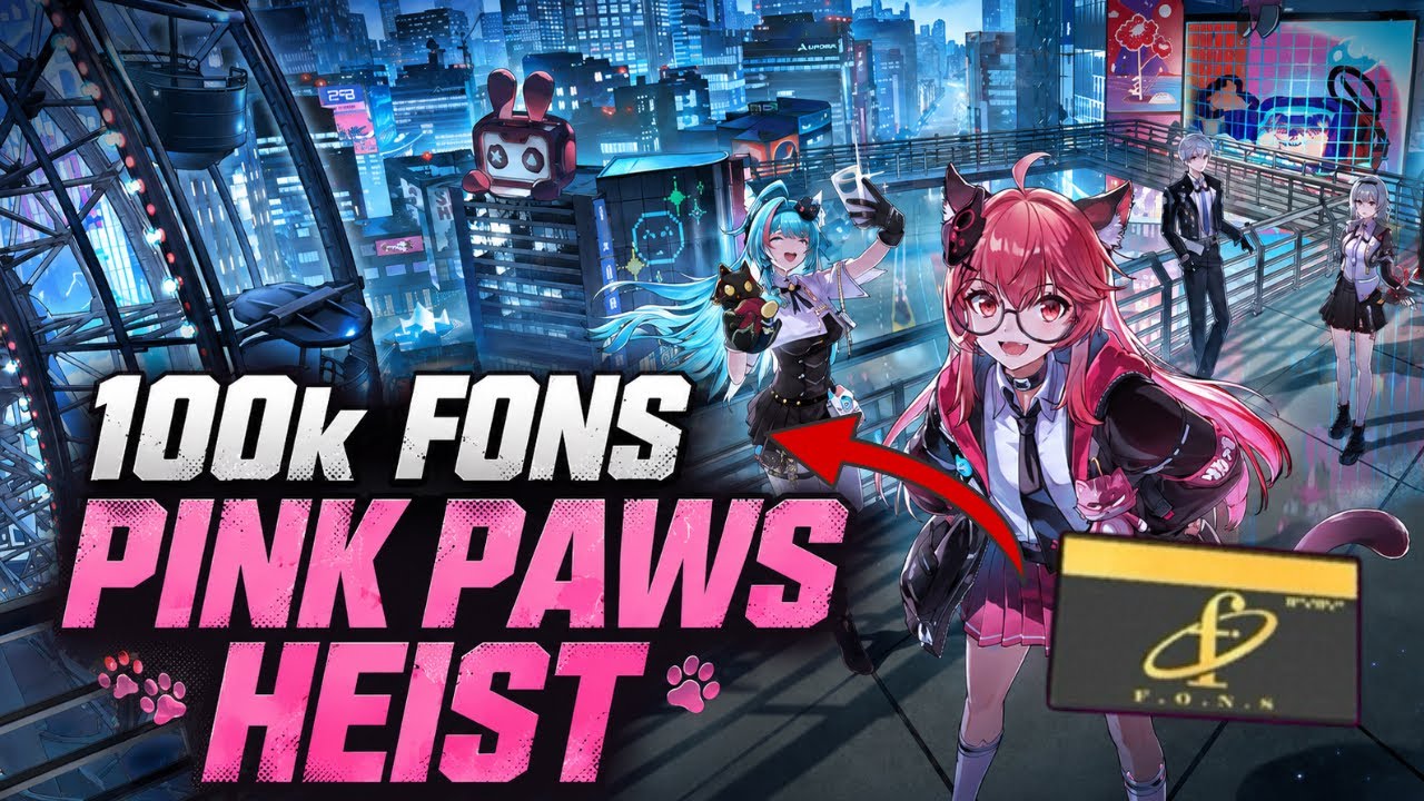 Even Bad luck earns 100k+ Fons in this route | NTE Pink Paws Heist best Route Guide