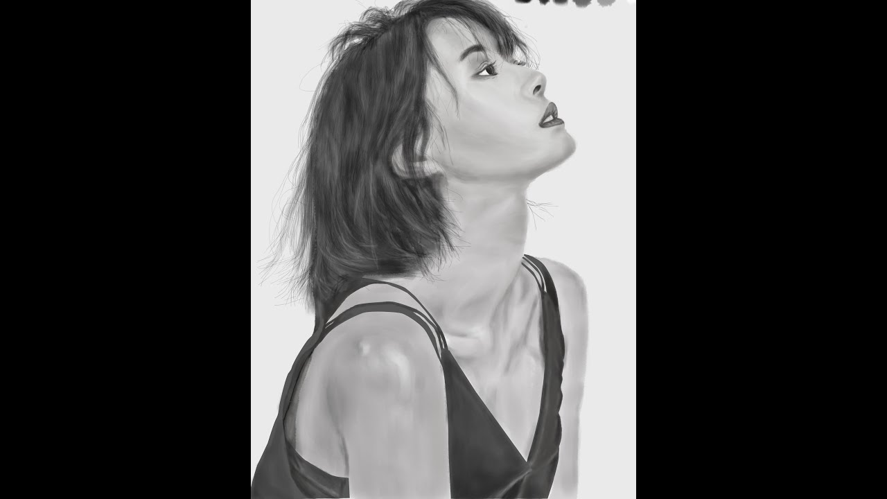 Drawing Kwon Nara (HelloVenus) in Photoshop with Mouse