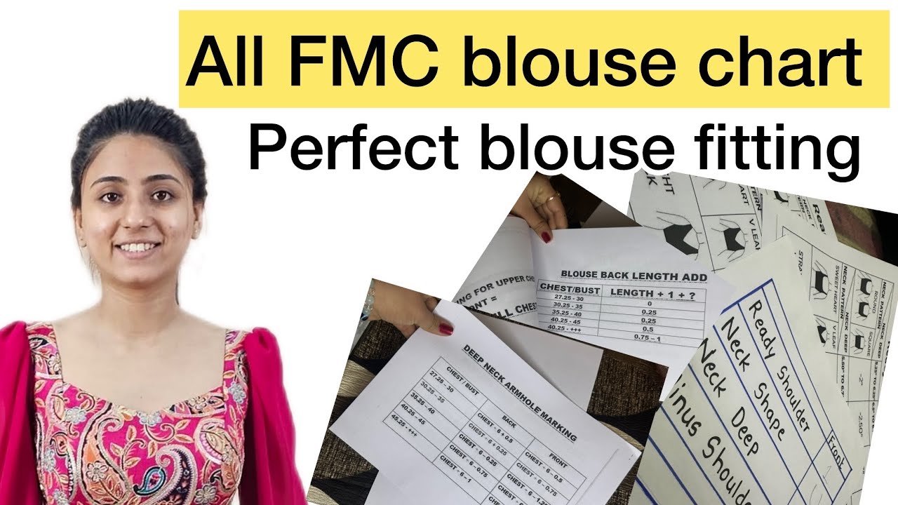 FMC blouse chart | Rajarani Coaching method | perfect fitting #blouse #fashion 