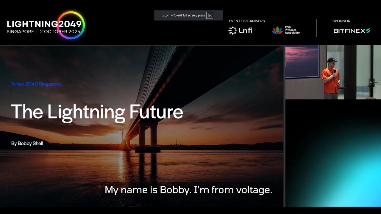 The Lightning Future by Bobby Shell - Keynote at Token2049 (Lightning2049 Side Event)