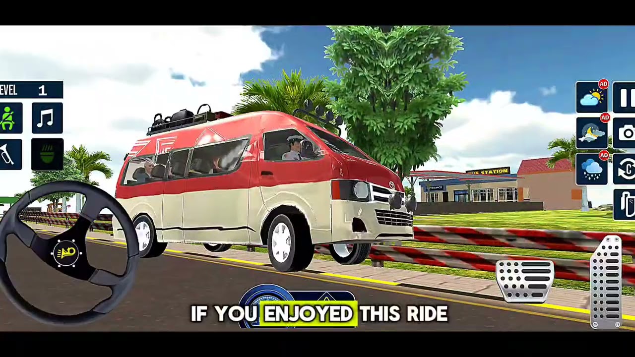Realistic Mini Bus Driving Simulator 3D : Level 1 - City & Offroad Gameplay Android/iOS