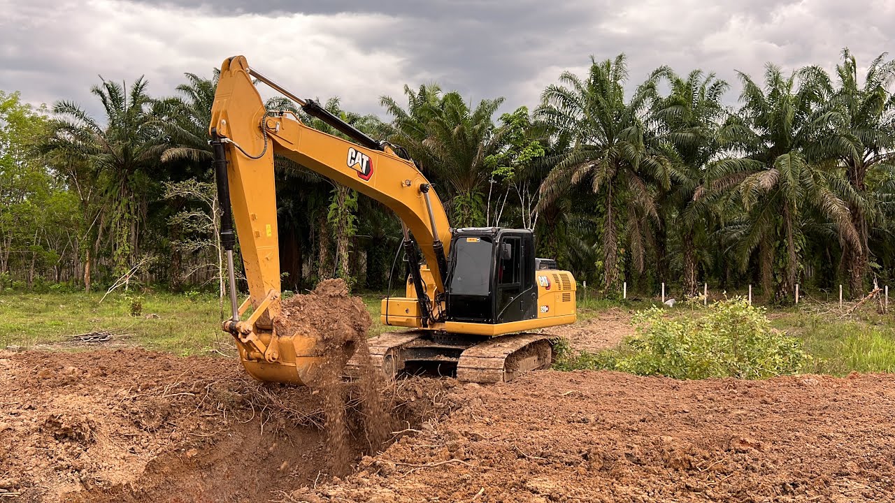 CAT 320GX ขุดร่องสวนเจอดินลูกรัง สู้แข็ง | ฟังเสียง เสียงปั้ม เพราะๆกันเลยครับ