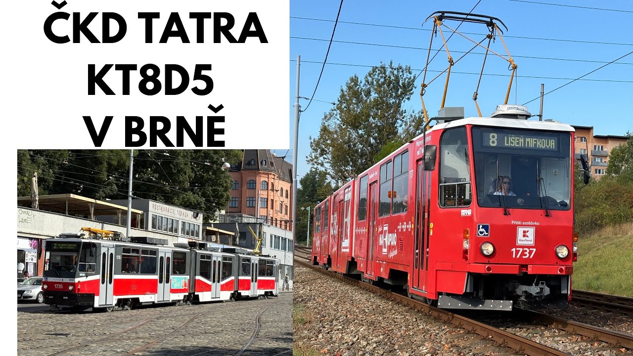 ČKD TATRA KT8D5 v Brně aneb nesmrtelné legendy Brna