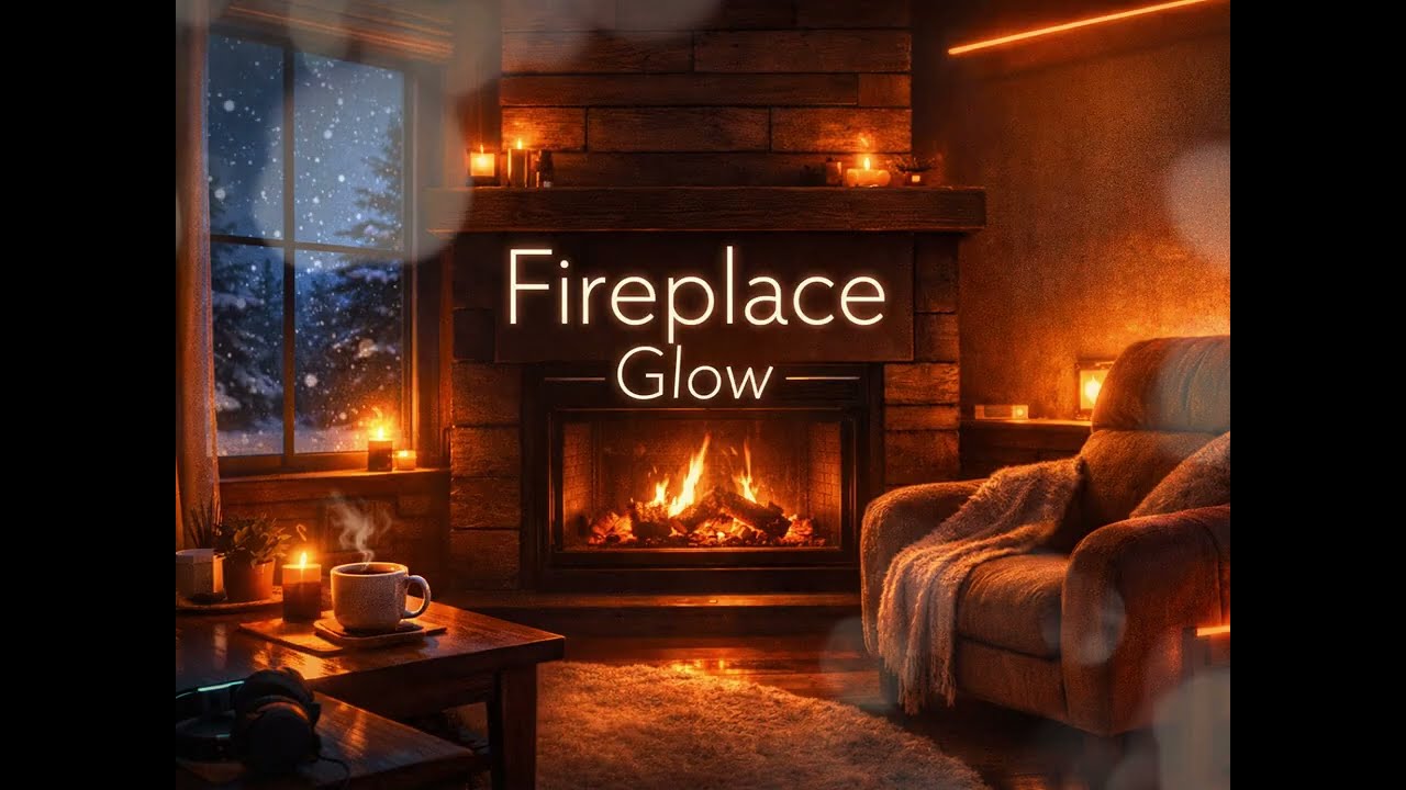 Fireplace Glow 🔥 Chill House & Cozy Winter Vibes ❄️