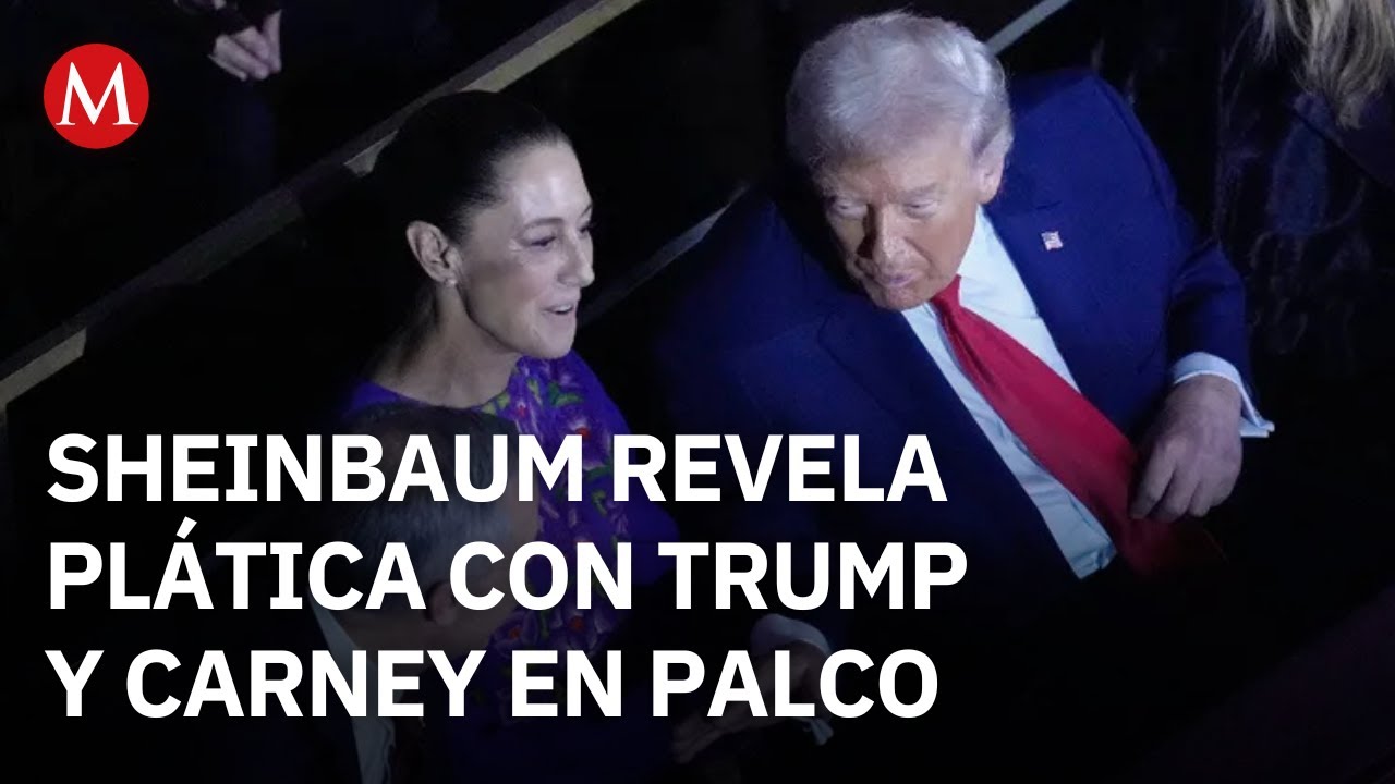 &iquest;Qu&eacute; le dijo? De esto habl&oacute; Sheinbaum con Trump en el palco del sorteo del Mundial 2026