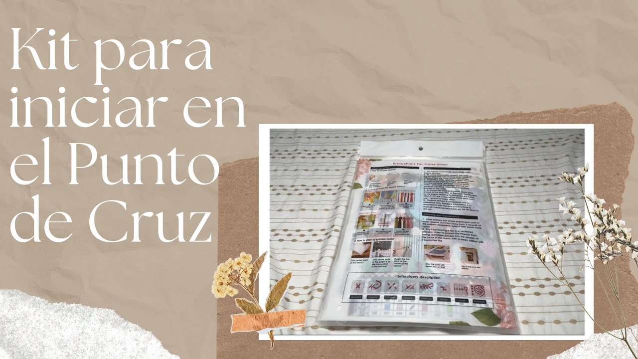 Kit impreso para principiantes en Punto de Cruz Flosstube #14/Flosstube en espa&ntilde;ol