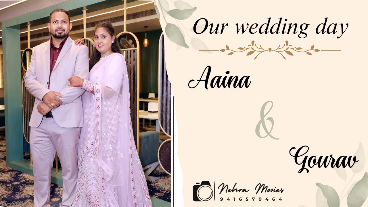 ⭕ WEDDING CEREMONY ⭕ AAINA 💞 GOURAV ⭕ LIVE BY : NEHRA MOVIES KKR. M...9416570464