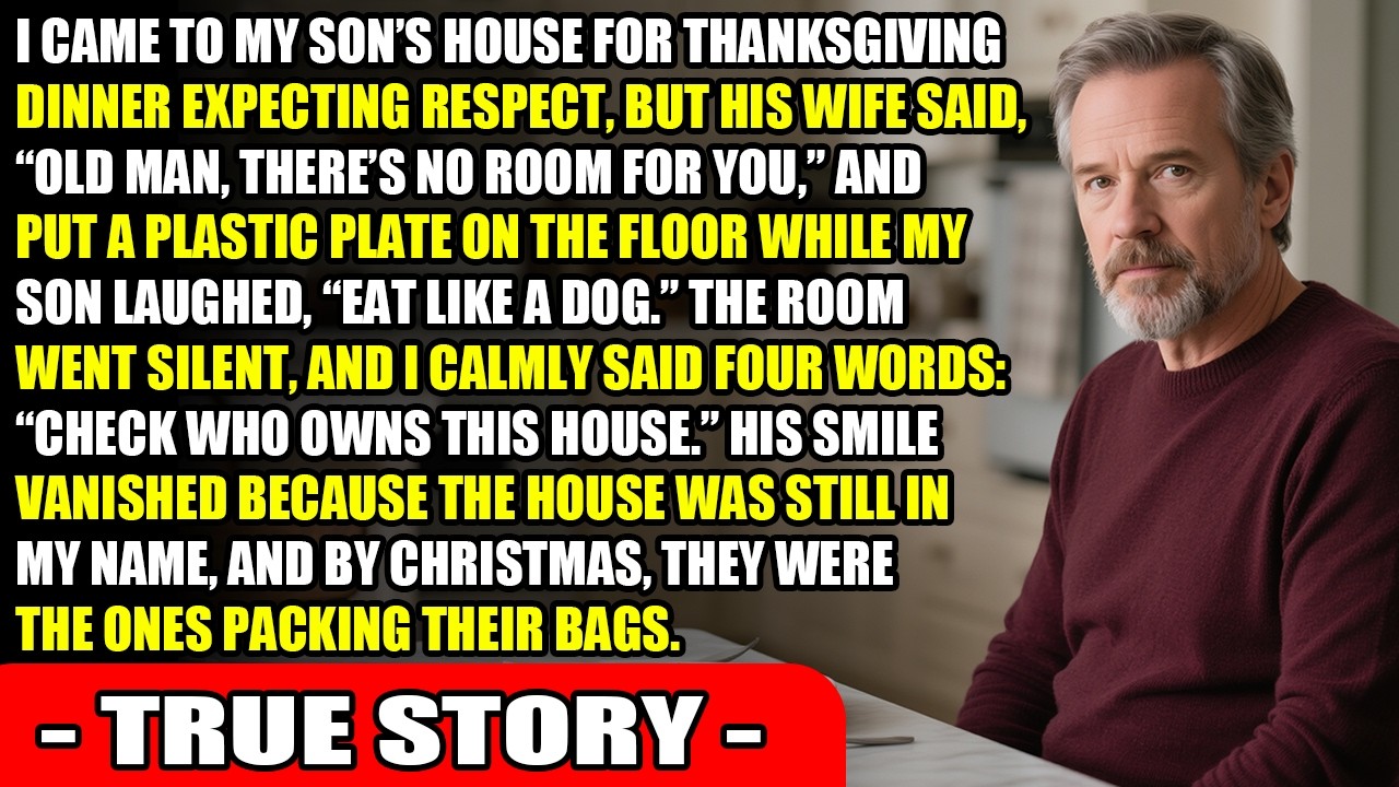 “Eat Like A Dog,” Said My Son After His Wife Put My Plate On The Floor During Dinner...