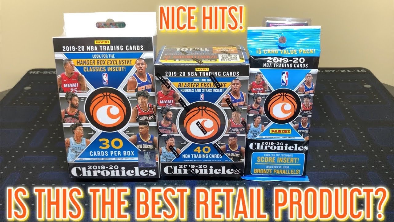 *NICE HITS!* 2019-20 Panini Chronicles Basketball Retail Blaster, Hanger, & Fat/Value Pack/Box Break