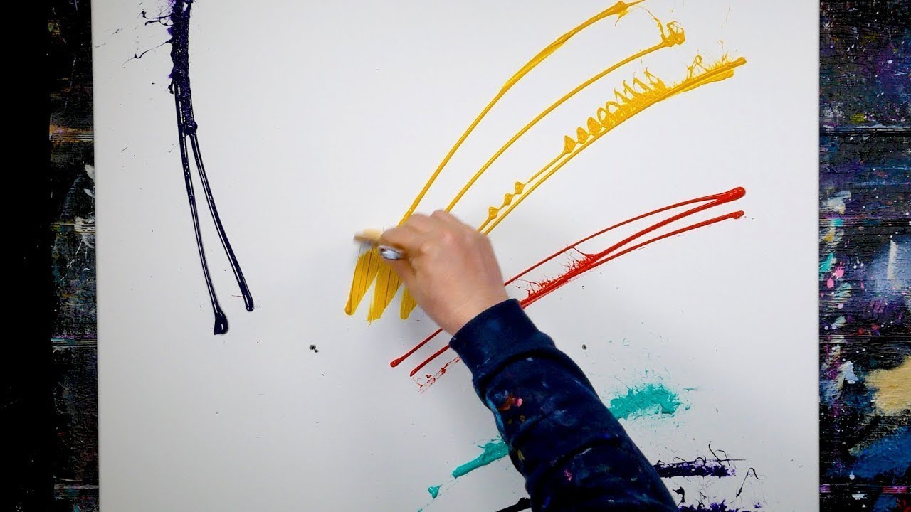 Colorful Abstract Painting Demonstration | Relaxing | Miro