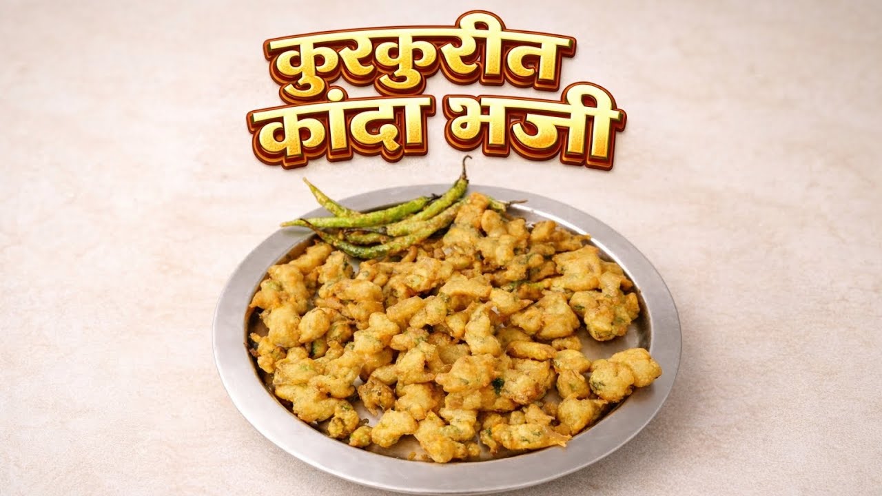 # कुरकुरीत # कांदा # भजी या पद्धतीने नक्की करून पहा एकदम खुसखुशीत होतात.