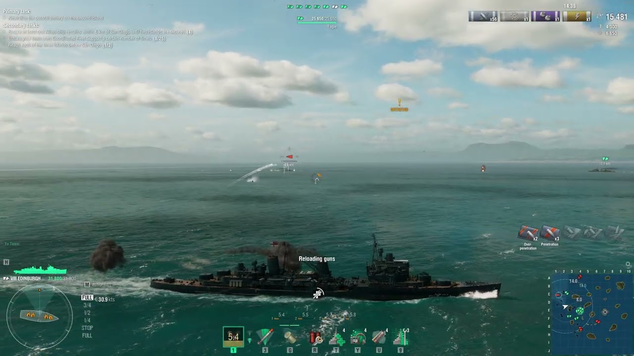 World of Warships - VIII Edinburg - USN C - In the Name of Tomorrow – Pacific Offensive