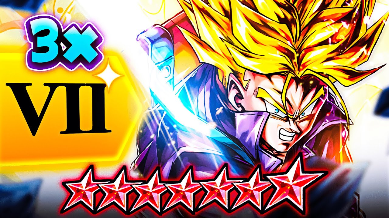 (Dragon Ball Legends) 3x ZENKAI BUFFED 14 STAR LF GRN TRUNKS! ABSOLUTELY LEGENDARY DAMAGE!
