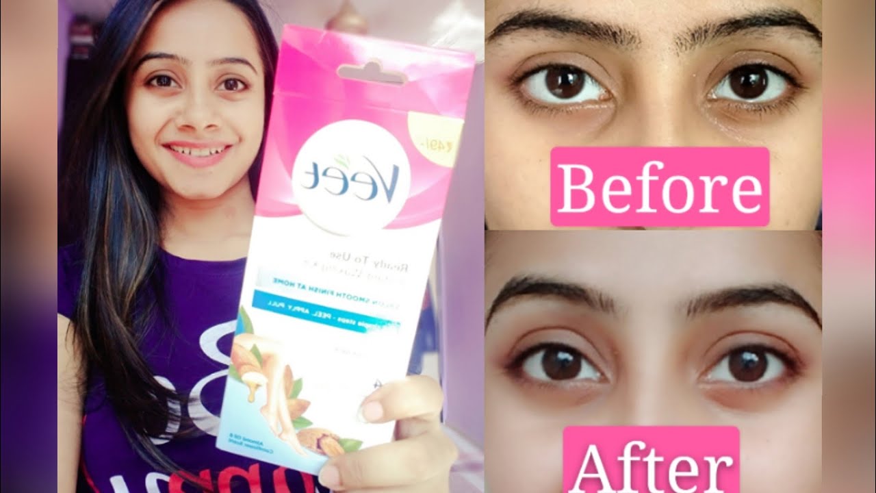 Brows at Home in Quarantine Days💁// Veet wax Strips // Jyoti kumavat