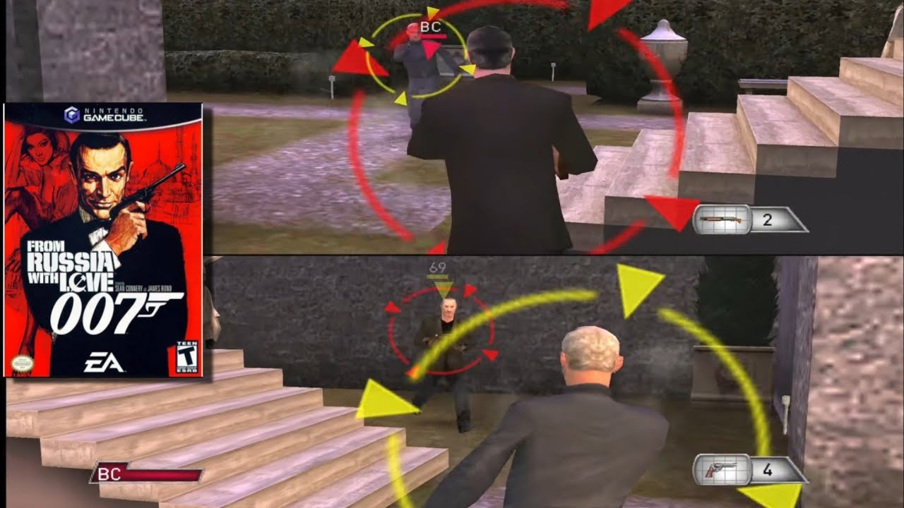 From Russia With Love 007 GameCube - Splitscreen Versus Mode Matches Gameplay #2