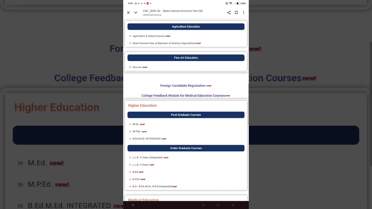 Maharashtra state 3rd round choice filling started 🥳🎉,cet cell.3 round, preference list, preference 