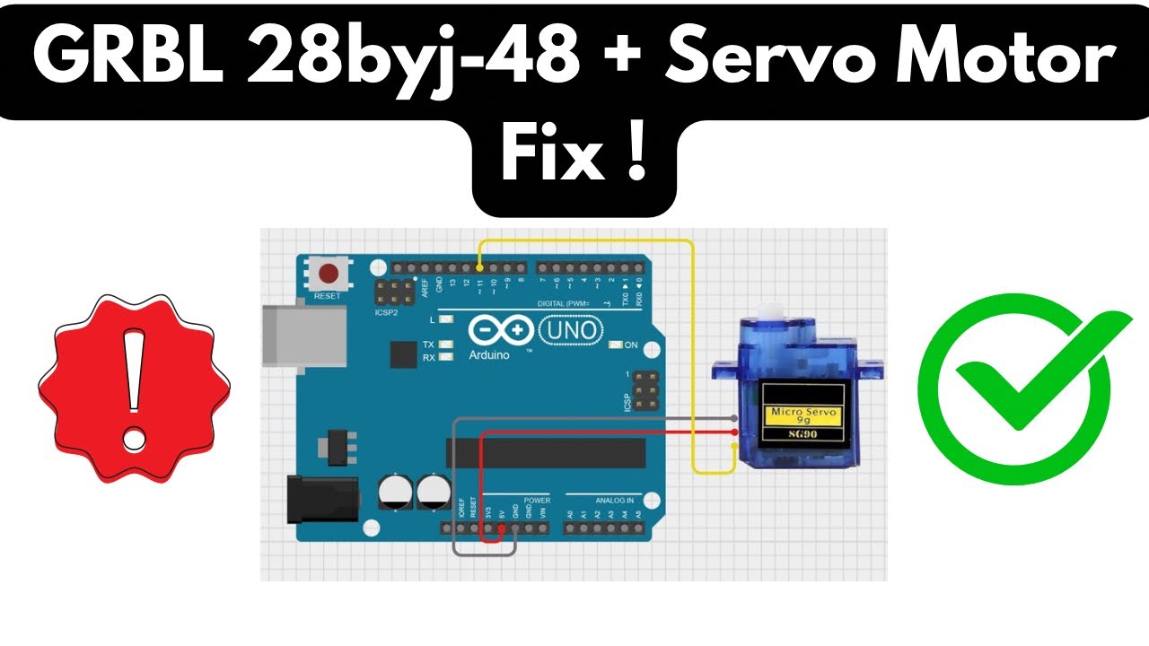GRBL 28byj-48 + Servo Motor fix!