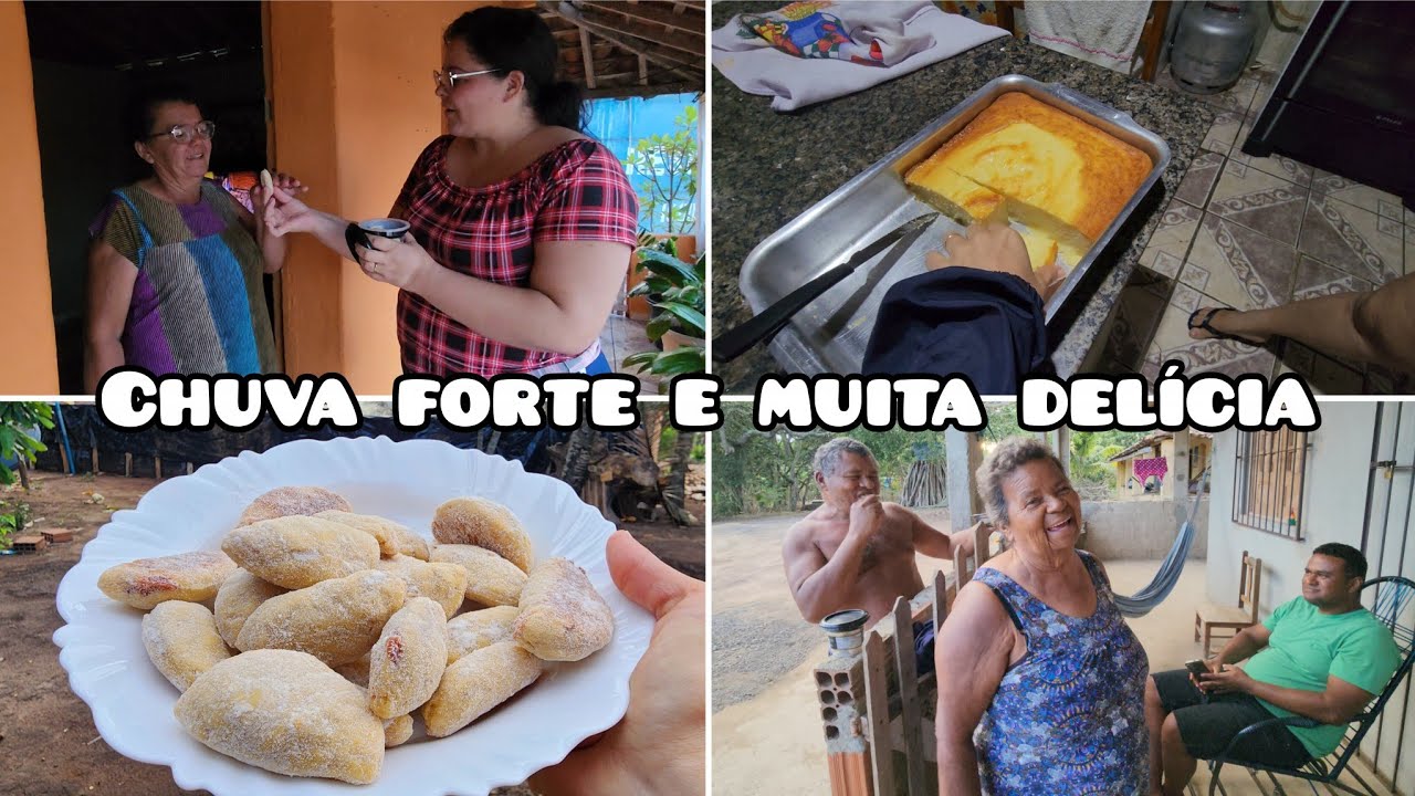CHUVA FORTE aqui no nosso SÍTIO // RECEITA DE LOLITA CASEIRO  😋 