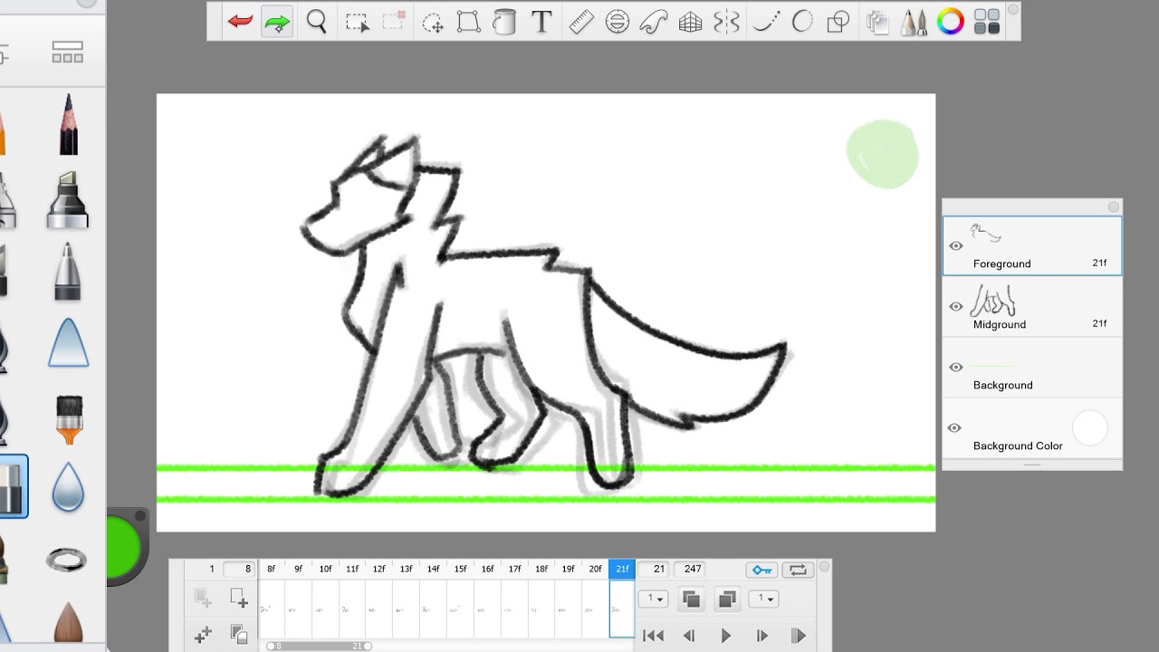Wolfie's Way on Animal Walk Cycles