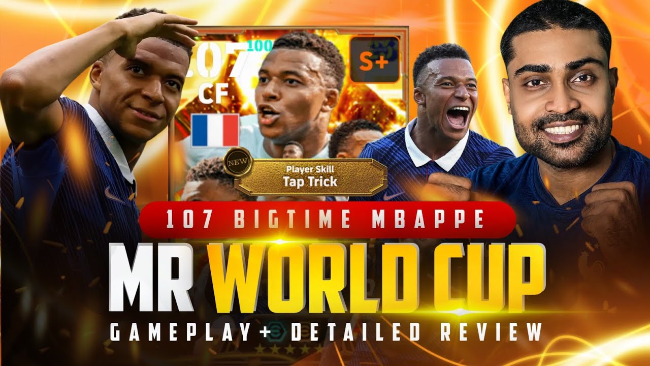 Glitch Blitz 107 Big Time Mbappe Gameplay Review E-Football 26🔥| Triple Skill With New Tap Trick 
