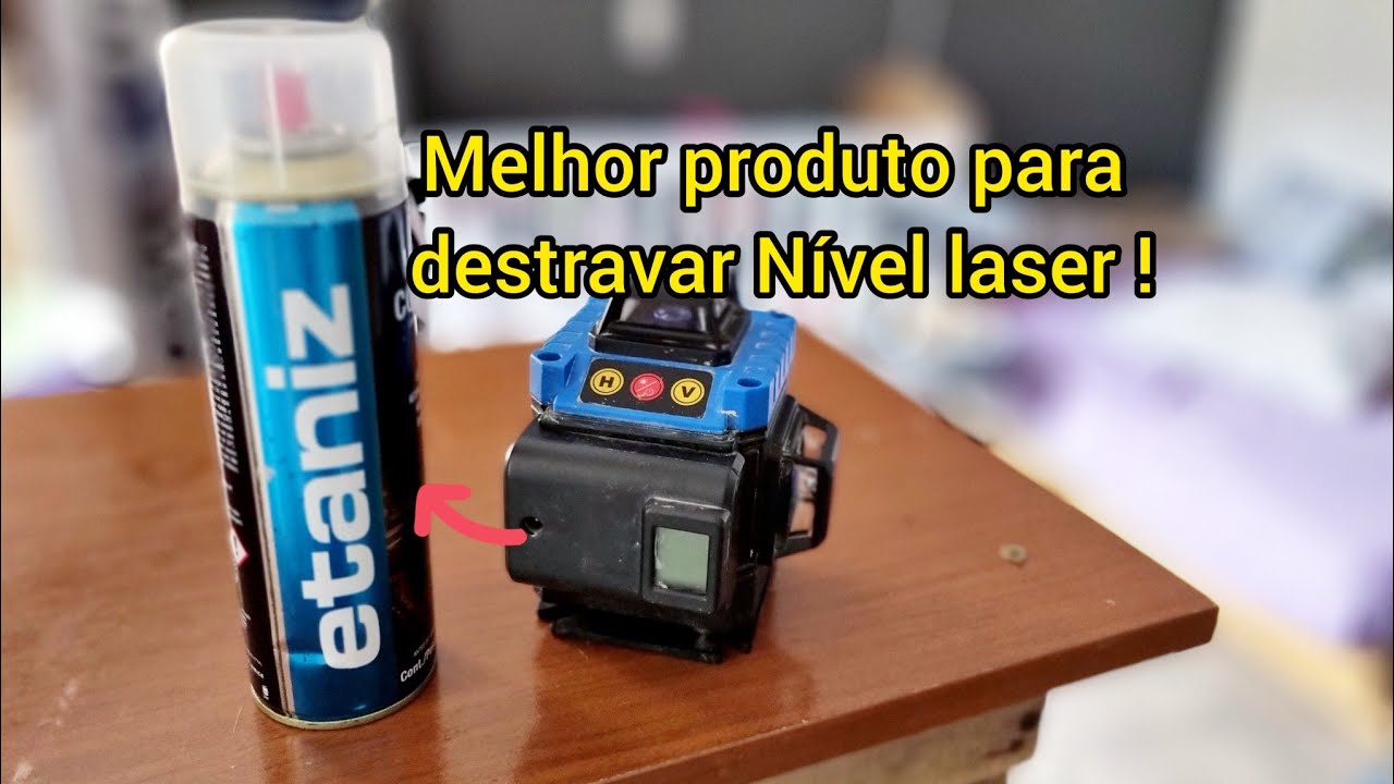 Destravar nivel laser verde como concertar pêndulo veja passo a passo