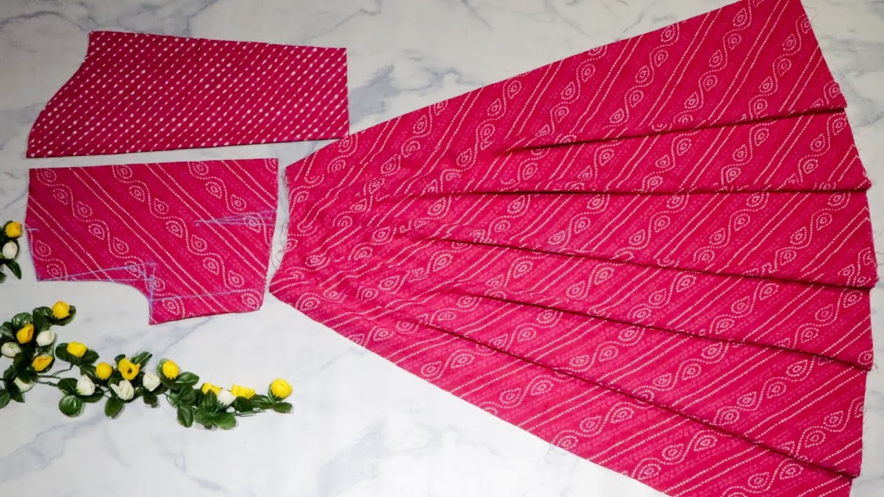 Anarkali suit/dress cutting and stitching।। सभी साइज के लिए अनारकली सूट बनाने का आसान तरीका